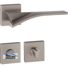 MARCHESI Dr�ckergarnitur TABOR auf Rosette WC, 38-45 mm, Zamak vernickelt matt