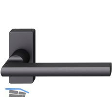 FSB Rahment�rdr�cker 09 1035 Hochhaltefeder B eckige Rosette Aluminium schwarz