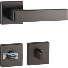 MARCHESI Dr�ckergarnitur BUDAPEST Rosette WC, 38-45 mm, Zamak vernickelt dunkel