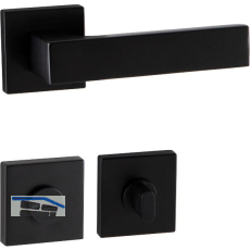 MARCHESI Dr�ckergarnitur BUDAPEST Rosette WC, 38-45 mm, Zamak schwarz matt