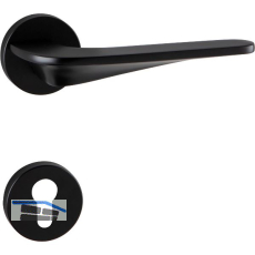 MARCHESI Dr�ckergarnitur LJUBLJANA auf Rosette PZ, 38-45 mm, Zamak schwarz matt