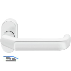 FSB Rahment�rdr�cker 06 0662 Hochhaltefeder B ovale Rosette Alu wei�