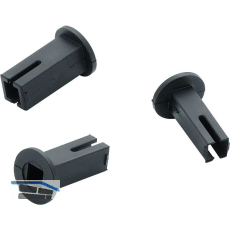 Hoppe Aufsteckh�lsen-Set f�r WC-Stifte, Kunststoff schwarz