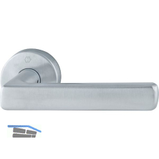 HOPPE Dr�ckerhalbgarnitur DALLAS rund, Vierkant 10/62 mm, Edelstahl matt