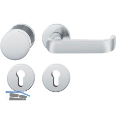 FSB Feuerschutz Wechselgarnitur 79 1268 AGL DIN PZ, links, Edelstahl matt