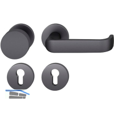 FSB Feuerschutz Wechselgarnitur 79 1268 AGL DIN PZ, links, schwarz matt