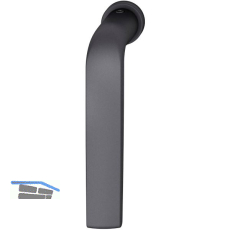 FSB Fenster-Steckgriff 34 1267 minimalistisch, Aluminium schwarz matt