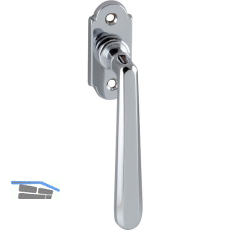 MARCHESI Fenstergriff OTTONE sichtbar geschraubt, Messing verchromt