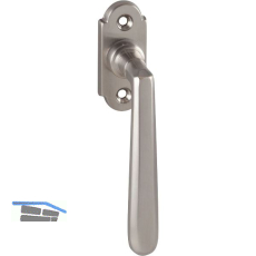 MARCHESI Fenstergriff OTTONE sichtbar geschraubt, Messing vernickelt matt
