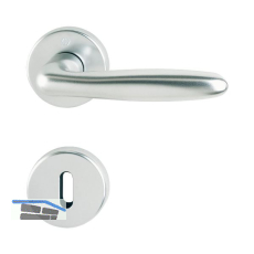 Dr�ckergarnitur VERONA auf Rosette BB, T�rst�rke 37 - 47, silber eloxiert