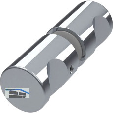 Duscht�rknopf rund, 25 mm, Aluminium verchromt poliert
