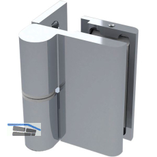 Duscht�rband 8410N HS 90� Glas-Wand, links, Zamak verchromt poliert