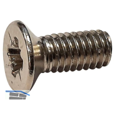 Simons Senkschraube M4 x10 f�r T�rband TECTUS, Stahl vernickelt