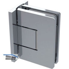 Duscht�rband 8500N Polymer 90� Glas-Wand, Feststellung,Messing verchromt poliert