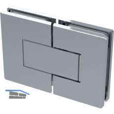 Duscht�rband 8505N Polymer 180� Glas-Glas mit 90� Feststellung,Messing verchromt