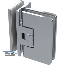 Duscht�rband 8506R 90� Glas-Glas mit Feststellung, Messing verchromt poliert