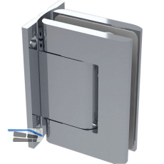 Duscht�rband/Hydraulikband 8010BTJC 90� Glas-Wand, Aluminium silberf�rbig