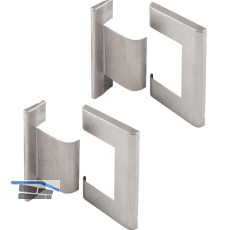 Abdeckkappenpaar zu Duscht�rband 8010BTJC,Aluminium Edelstahl satiniert