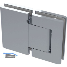 Duscht�rband/Hydraulikband 8015BTJC 180� Glas-Glas, Aluminium silberf�rbig