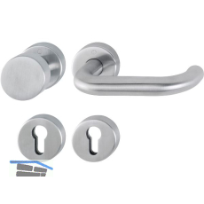 FH-Wechselgarnitur PARIS Sertos DIN - auf Rosette PZ, 40 - 65 mm, Edelstahl matt