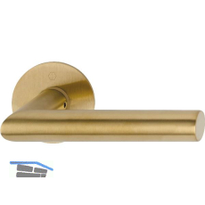 HOPPE Dr�ckergarnitur AMSTERDAM rund, ohne Schl�sselrosette, messingfarben hell