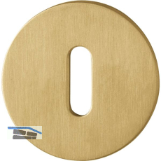 HOPPE BB-Rosette flach mit St�tznocken, rund, Edelstahl messingfarben hell