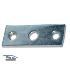 Schlie�blech f. Aufspreizstangen, 60 x 22 mm, Loch � 8,2 mm, Stahl verzinkt