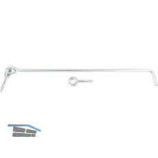 Fensterhaken gerade, 300 mm, Stahl verzinkt