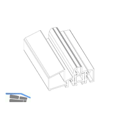 Bodenschwellen TRANSIT74, 74 x 25 mm, L�nge 5000 mm, silber eloxiert