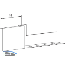Dichtungsendst�ck VESU19, Kunststoff grau