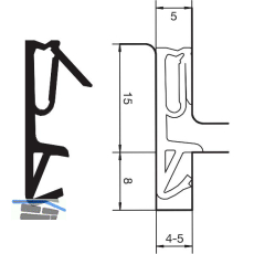 Haust�rdichtung DS 6955a, Silikon schwarz