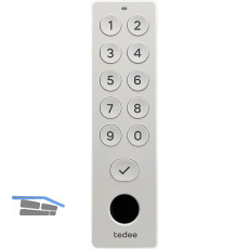 TEDEE Keypad Pro-Zahlentastatur inkl. Fingerprint, 125 x 33 x 23,5 mm, wei�