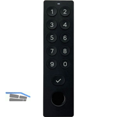 TEDEE Keypad Pro-Zahlentastatur inkl. Fingerprint, 125 x 33 x 23,5 mm, schwarz