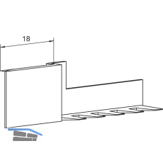 Dichtungsendst�ck VESU19, Kunststoff beige