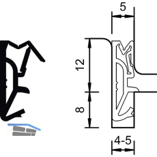 Haust�rdichtung DS 112a, Silikon rustikalbraun