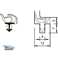 Innent�rdichtung SP 7522, Kunststoff schwarz