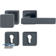 HOPPE Wechselgarnitur AUSTIN feuerhemmend, Aluminium schwarz matt