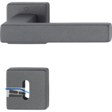 HOPPE Dr�ckergarnitur AUSTIN auf Rosette BB, TS 37-42 mm, Aluminium sandschwarz