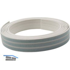Dichtungsprofil selbstklebend, Typ K, Kunststoff braun, 1 St�ck = 7,5 Meter