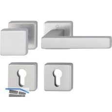 HOPPE Wechselgarnitur AUSTIN feuerhemmend, Aluminium edelstahlfarbig matt