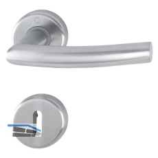 HOPPE Dr�ckergarnitur ALTA - auf Rosette BB, 39-47 mm, Edelstahl matt