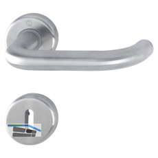 HOPPE Dr�ckergarnitur BADEN - auf Rosette BB, 39-47 mm, Edelstahl matt