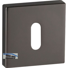 MARCHESI Schl�sselrosette BB, 52 x 52, H�he 10 mm, Zamak vernickelt dunkel matt