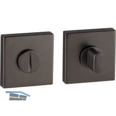MARCHESI WC-Rosette, 52 x 52, H�he 10 mm, Zamak vernickelt dunkel matt