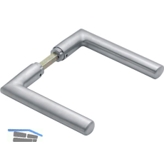 HOPPE Dr�ckerpaar Stockholm, ohne Rosetten, Edelstahl matt