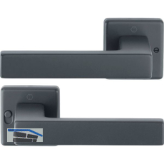 HOPPE Dr�ckerpaar AUSTIN MiniLock rechts, Aluminium schwarz matt