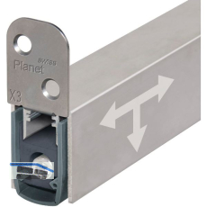 PLANET T�rdichter X3-RD, 1210 mm, H�he 30 mm, einseitig, Aluminium natur