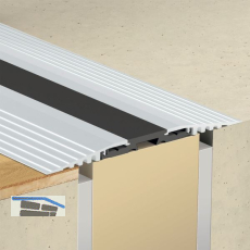 PLANET Click-T�rschwelle F140, L�nge 1190 mm, Aluminium silber eloxiert