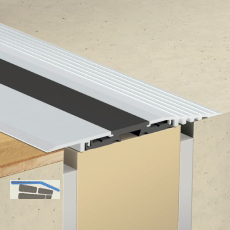 PLANET Click-T�rschwelle F130, L�nge 1190 mm, Aluminium silber eloxiert