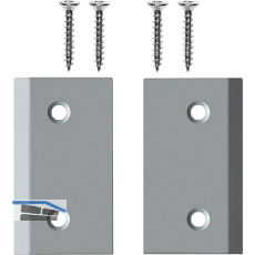 PLANET Eckplattenset X3 Type 1, 29 x 55 mm, Stahl silberf�rbig